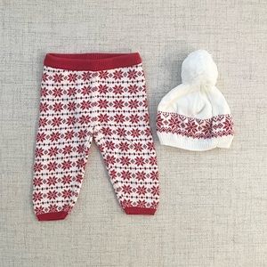 Janie and Jack Baby Sweater Pant and Matching Hat